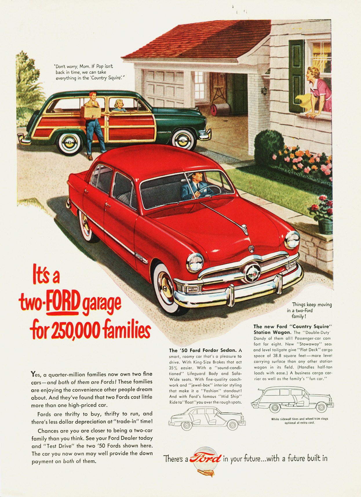 1950 Ford Auto Advertising